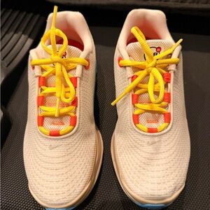 Nike Kids White and Yellow Sneakers